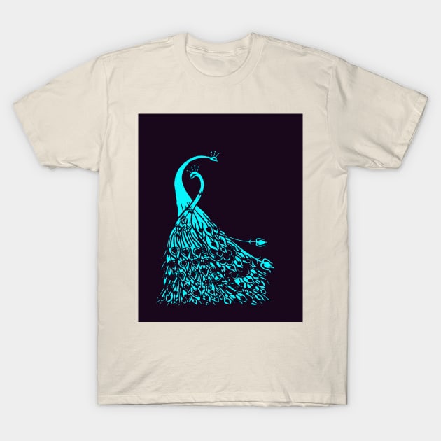 Beardsley Art Nouveau Peacocks T-Shirt by DISmithArt